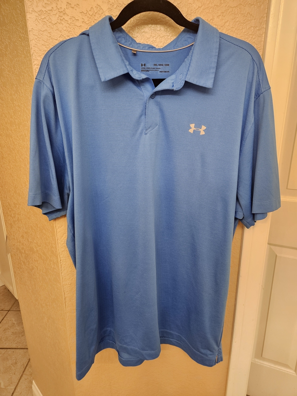 Under Armour Light Blue Men's Performance Or Golf Polo 2XL